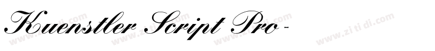 Kuenstler Script Pro字体转换 Kuenstler Script Pro字体转换
